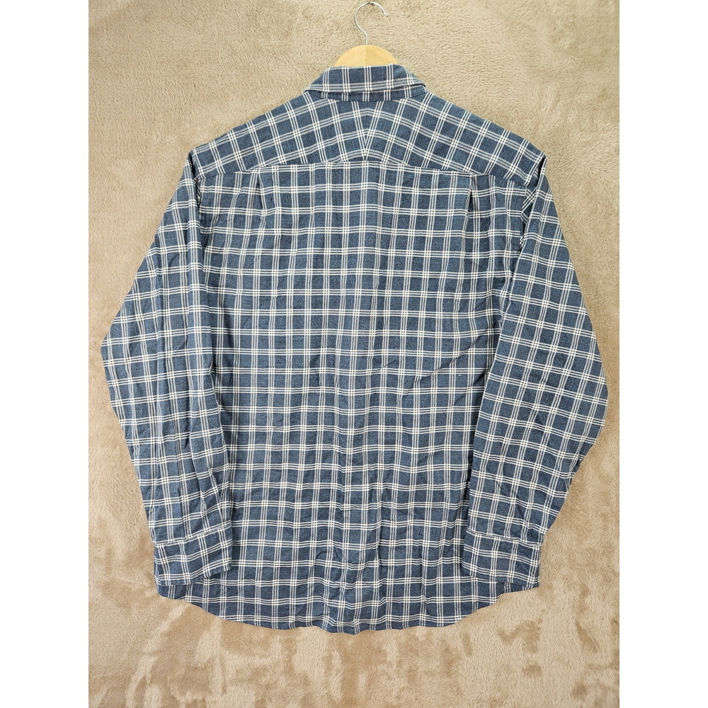 Charles Tyrwhitt Non-Iron Dress Shirt Size XL Blue White Classic Fit Long Sleeve - Picture 9 of 10